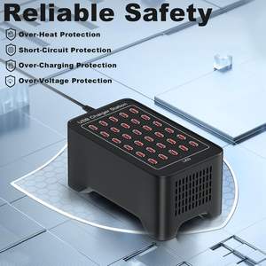 <span class=keywords><strong>Cargador</strong></span> USB, Estación de Carga USB de 30 Puertos y 150 <span class=keywords><strong>W</strong></span> (30 A), <span class=keywords><strong>Cargador</strong></span> Hub USB Multipuerto con Detección Inteligente para Múltiples Dispositivos - Product Image 3