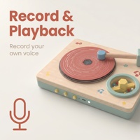 Tourne-disque musical en bois multifonctionnel pour enfants, 5 disques interchangeables lumineux, jouet éducatif en bois naturel sûr