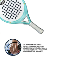 QINGYU SPORT Nouvelle Raquette de Padel Haut de Gamme en Fibre de Carbone 3K, Fibre de Verre et Mousse EVA, Légère, Fabriquée sur Mesure, Qualité Supérieure, En Stock