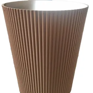 Surround Scallop Primed curved fluted MDF wave wall panel decoration/fluted MDF round/flexible flute MDF