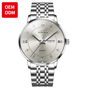 Reloj de cuarzo con calendario semanal resistente al agua de movimiento suizo con logotipo personalizado de negocios clásico de calidad de marca de lujo OEM ODM para hombre - Product Image 3