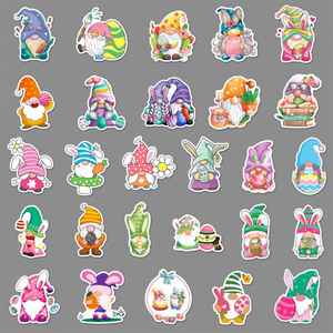 54 Pegatinas de Gnomos de Pascua, Lindas Pegatinas de Dibujos Animados para Niños, Pegatinas Decorativas Impermeables - Product Image 2