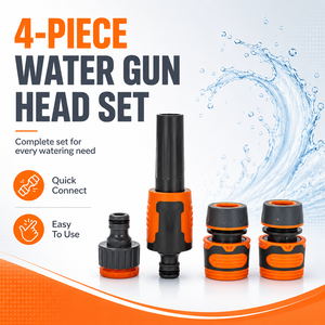 New <b>Rubber</b>-coated Plastic High-pressure Household Car Wash Water Gun Multi-<b>spray</b> Car-washing Watering Nozzle Garden Tool Model - Product Image 1