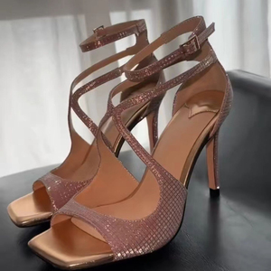 8CM Talons De Luxe Aiguille Strange New Style Pumps <b>Shoes</b> Sexy Metallic Heels for Women - Product Image 3