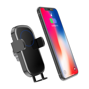 QI N12 del coche del teléfono móvil cargador inalámbrico de luz LED de carga rápida del teléfono inteligente para iPhone y muchos otros teléfonos móviles. Soporte innovador en forma de C retráctil/ajustable para iPhone Samsung Huawei Xiaomi VIVO - Product Image 4