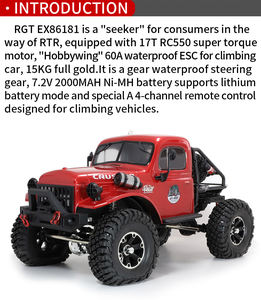 Aothoshi — voiture de course <span class=keywords><strong>RGT</strong></span> EX86181 RC, véhicule à télécommande professionnel, Buggy tout-terrain 1/10G 4WD, modèle RTR électrique 2.4 - Product Image 5