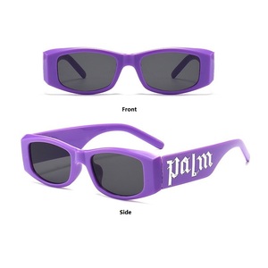 แว่นกันแดดทรงสี่เหลี่ยมสีชมพูสีดำขอบเต็ม UV400 แฟชั่นแว่นตาแฟชั่นลำลอง - Product Image 2