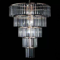 Nouveau mariage décoration métal fer placage cristal perle rideau lustre mariage événement scène décoration plafonnier