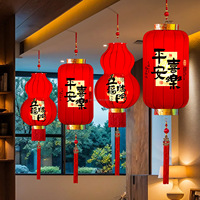 Lanterne en velours LED sans fil festive Lanterne rouge traditionnelle chinoise Nouveau design pour le Nouvel An chinois Festival du printemps Décoration de la maison