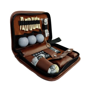 Usine Personnalisé <span class=keywords><strong>Golf</strong></span> Boîte Cadeau Outil Pu Sac Accessoires De <span class=keywords><strong>Golf</strong></span> Kit Tee Ball Brosse De Nettoyage Télémètre Clip Tableau De Bord - Product Image 1