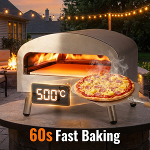 Four à pizza au propane <span class=keywords><strong>en</strong></span> acier inoxydable de 20 pouces, appareil à pizza au gaz portable pour le camping, les rassemblements <span class=keywords><strong>en</strong></span> plein air et les barbecues - Product Image 2