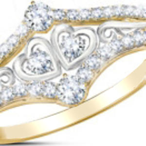 Anello con Diamante H142 in Oro Massiccio 18K, Taglio a Cuore, Diamanti Naturali, Anello di Fidanzamento per Donna, Colore D, Gioiello con Diamante Bianco - Product Image 2