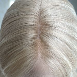 Russian Human Hair <b>Wig</b> <b>Blonde</b> Balayage Invisible Lace Hairline Silk Top Weft Medical <b>Wig</b> Wholesale Factory Ready to Ship - Product Image 4