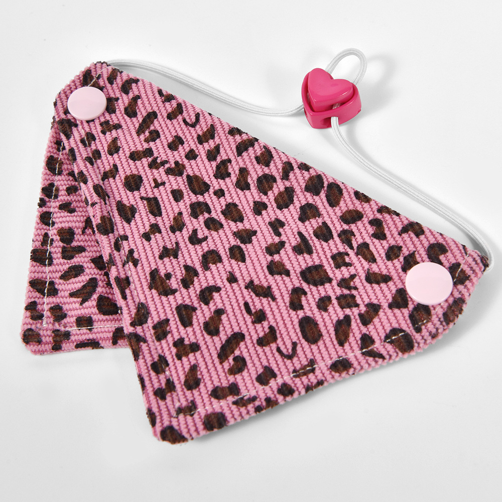 Leopard print rose red