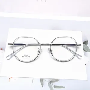 Ultimas gafas רטרו redondas דה acetato דה מתכת de oro gafas opticas