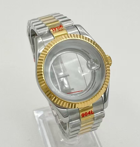 Cassa per Orologio 36/39mm in Acciaio Inossidabile con Ghiera <span class=keywords><strong>a</strong></span> Dente di Cane e Vetro Zaffiro Sintetico per Orologi Meccanici - Product Image 5