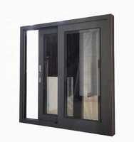 Ventanas Corredizas Horizontales de Aluminio de Diseño Moderno con Persianas Enrollables y Malla de Acero Inoxidable para Viviendas Nuevas