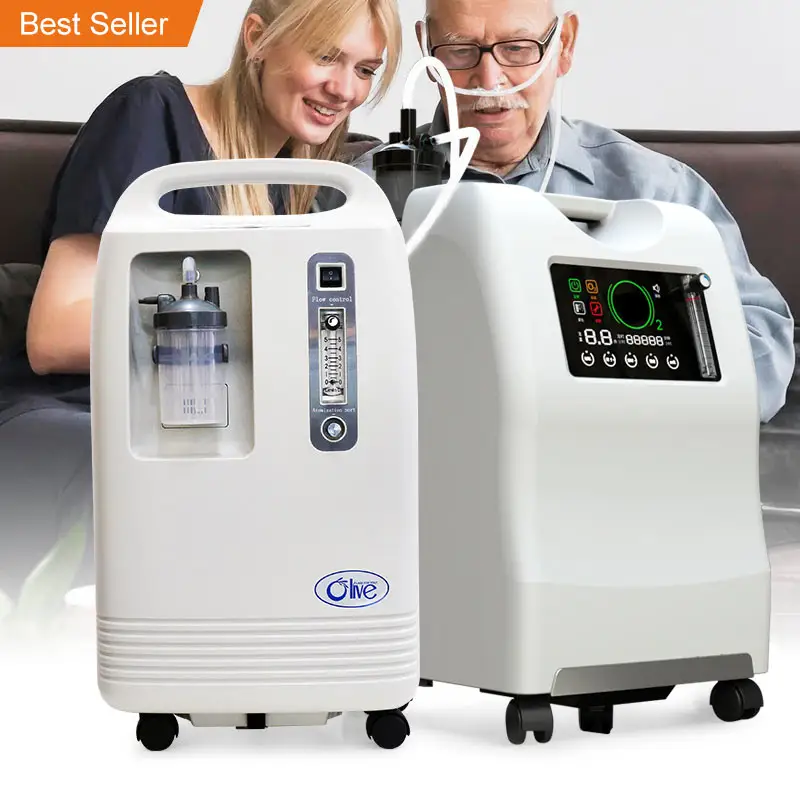 Olive 93% Purity Medical 5 litros Concentrador de Oxgeno Hospital 20 liters Oxygen Generator 10l Oxygene Concentrator for Two