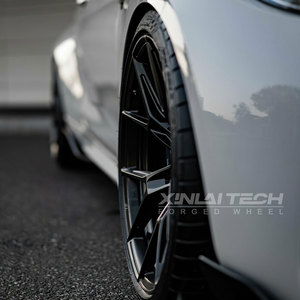 ล้อฟอร์จโมโนบล็อก XINLAI สีดำเงาแบบตาข่ายเว้าลึก ขนาด 17-23 นิ้ว สำหรับ BMW สำหรับ Audi สำหรับ Mercedes-Benz - Product Image 3