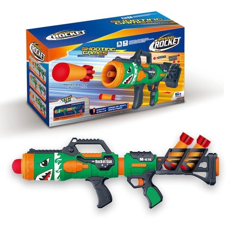 Bang Rocket – Lanceur De Fusées Extérieur 50 Pièces, Portée Jusqu'à 36 M, Vert/Rouge, à Partir De 8 Ans