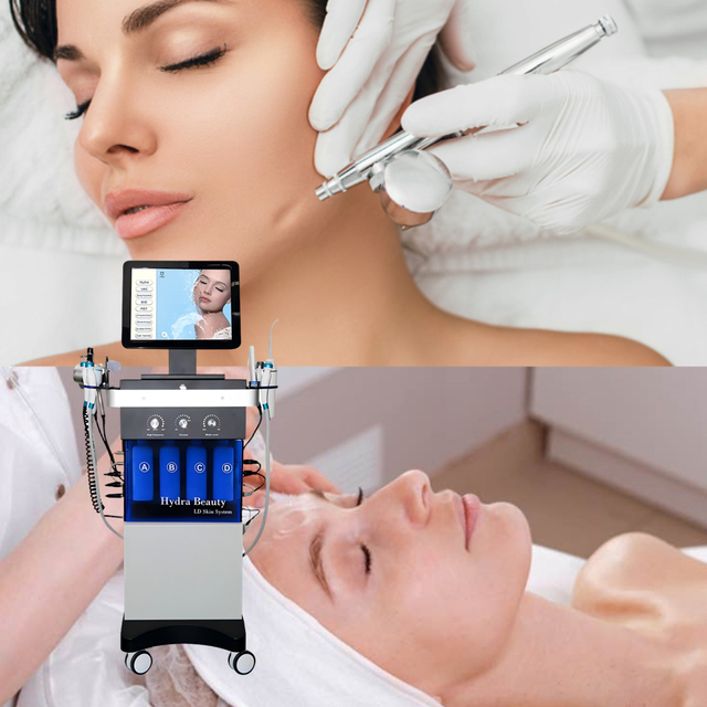 14 in 1 Hidrofacial Machine Hydro Dermabrasion Aqua Jet Peel Oxygen Facial Machine