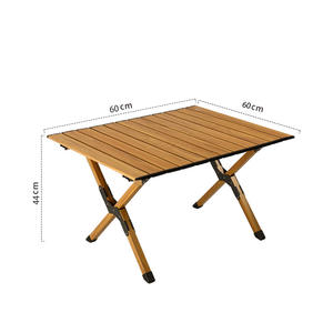 <span class=keywords><strong>Table</strong></span> pliante extérieure Portable et ensemble de chaises en alliage d'<span class=keywords><strong>aluminium</strong></span> de Grain de <span class=keywords><strong>bois</strong></span> pour Camping pique-nique cuisson <span class=keywords><strong>Table</strong></span> de rouleau d'oeufs en <span class=keywords><strong>bois</strong></span> de hêtre - Product Image 6