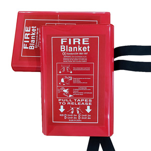 Fire <b>Blanket</b> 1.0m X 1.0m Fiberglass Fireproof For Hotel Safety Escape - Product Image 1