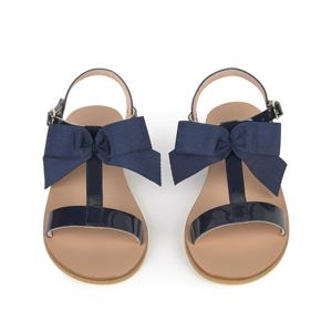 Sandales plates en <span class=keywords><strong>cuir</strong></span> véritable pour fille, chaussures confortables, pour enfant, nouveau Design, vente en gros, - Product Image 2