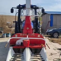 Moissonneuse de maïs ensilé à double rangée à fixation frontale pour tracteur, haute productivité, largeur de coupe 1400 mm, compatible tracteurs 55-80 CV