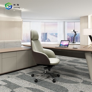 Nouveau <span class=keywords><strong>fauteuil</strong></span> de direction en cuir PU marron de bureau Chaises de salle de conférence robustes de luxe au design européen - Product Image 5