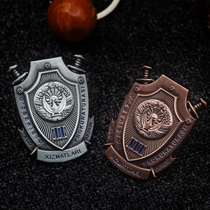 Insignia metálica de seguridad nacional de alta calidad personalizada del fabricante al por mayor, insignia de guardaespaldas personal - Product Image 4