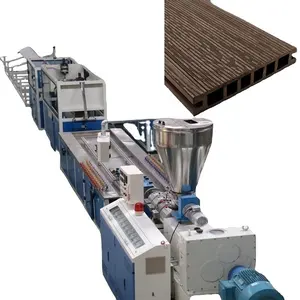 Wpc Decking Produktions linie, Wpc Decking Extrusion linie, Holz Kunststoff Composite Decking Making Machine