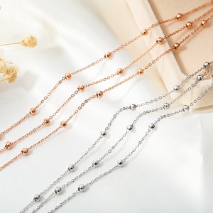 Nuovo arriva cavigliere 14k oro <span class=keywords><strong>cavigliera</strong></span> ragazza più venduta con rame dorato gioielli di alta qualità bracciali cavigliere donne - Product Image 5