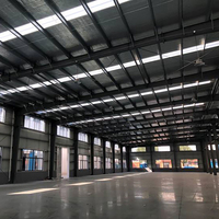 Grange préfabriquée moderne à bas prix, étable, bâtiment d'élevage de bovins, hangar en acier