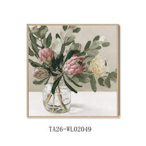 Stampa su Tela Personalizzata, Arte Murale Floreale Still Life - Stile Dipinto a Mano, Decorazione per la Casa - Product Image 4