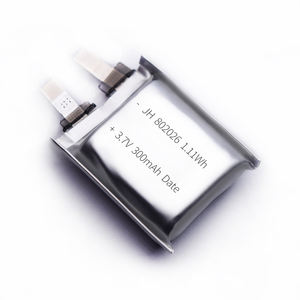 Bateria de Polímero de Lítio 802026 3.7V 300mAh para Smartwatch, Bateria de Polímero de Lítio Redonda Plana Pequena 882040 para Brinquedos - Product Image 4