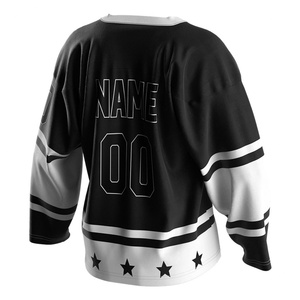 Camiseta de Hockey sobre Hielo Reversible de Secado Rápido para Hombre, con Bordado, Manga Larga, Talla Grande, Estampado por Sublimación, Ropa Deportiva - Product Image 2