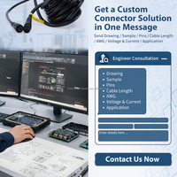Conector de Sensor para Exteriores OEM Personalizado IP68 M12 de 3 Pines, Cable de Extensión Impermeable, Arnés de Cables Macho-Hembra, Electrónica Automotriz