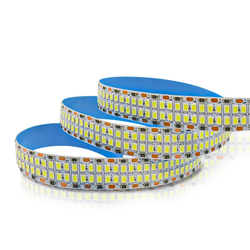 Manufacturer DC12V Flex LED Strip 2835 Double Row 2400LEDs High Brightness 6500K 3000K 4000K 480 LEDS/m 2835 Led Light Strip