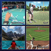 Nouvelles lunettes VR/AR DEVASO noires en ABS avec support de poignée sabre laser pour jeu de golf, télécommande et tiges d'extension Meta pour accessoires professionnels