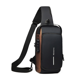 Oferta Especial: Riñonera de Hombre Estilo Motociclista con Cierre de Combinación Antirrobo, Multifuncional, para Pecho y Cintura, para Ocio - Product Image 1