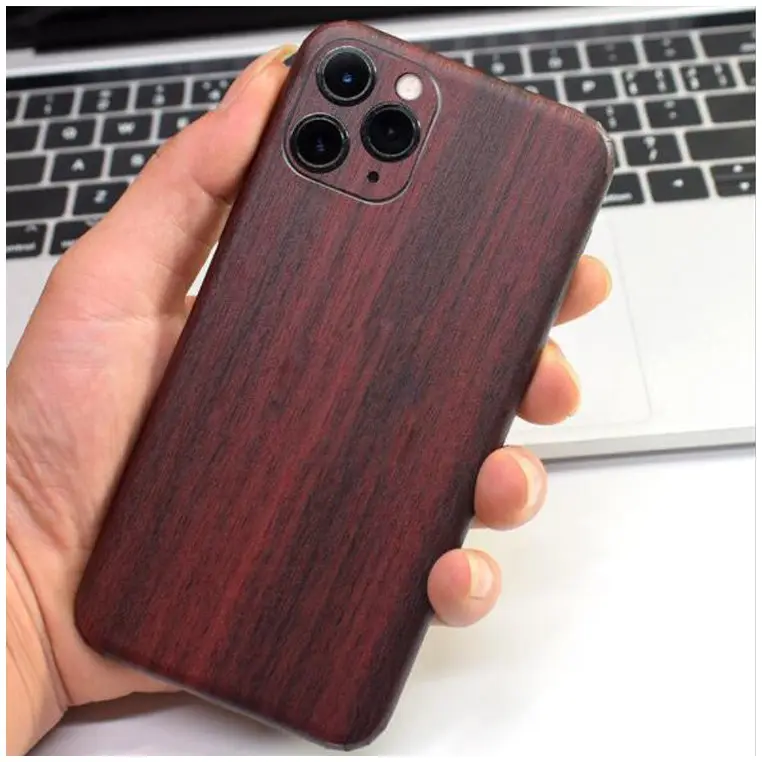 Luxury Skin Sticker Decal Wood Texture Skin Back Cover Case For iPhone 11 Pro