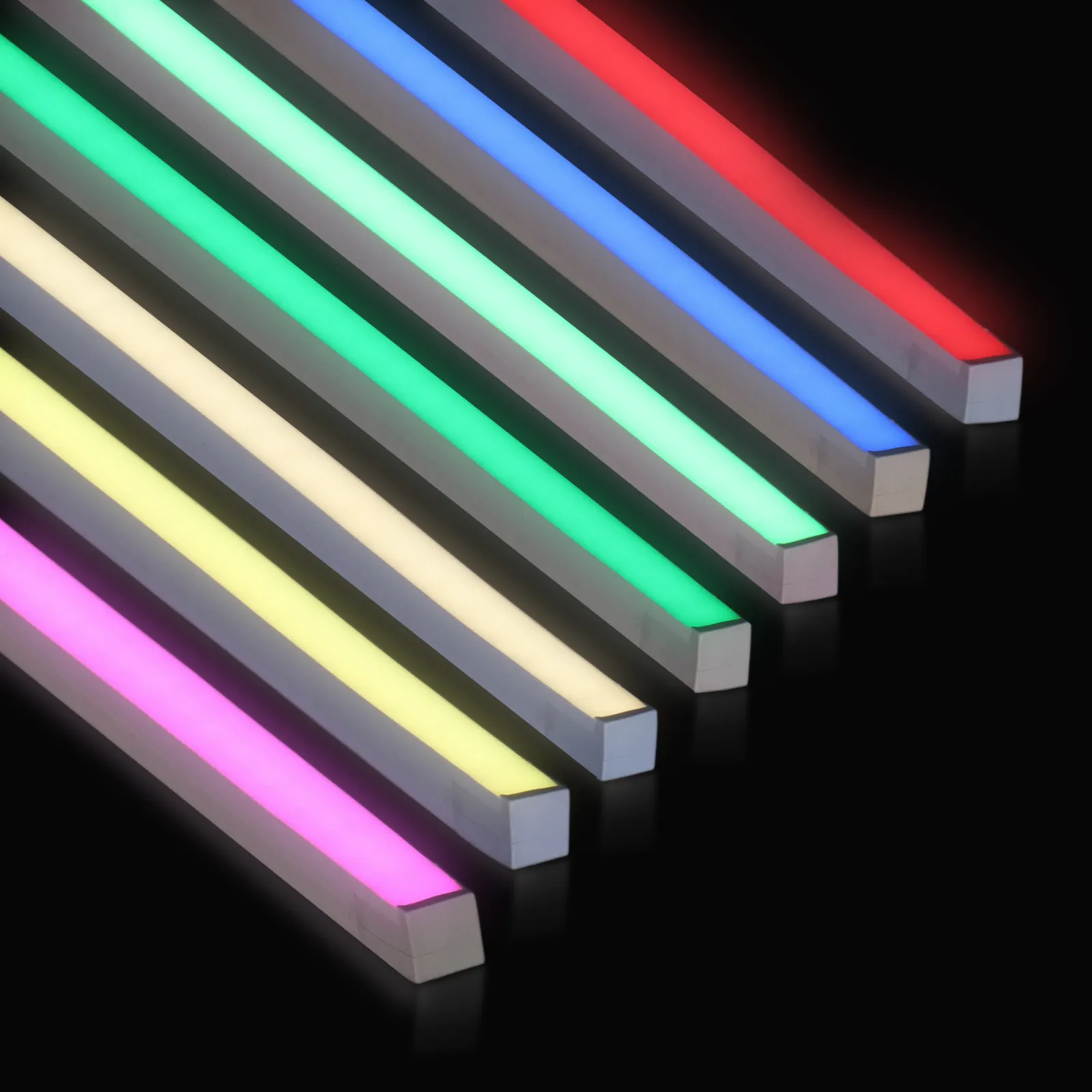 N1615P-TOP Strip Led Neon fleksibel RGBW tahan air 24V RGBW 16x15mm lampu Strip fleksibel Neon untuk jembatan luar ruangan