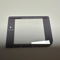 Écran tactile LCD personnalisé en verre Gorilla Glass PMMA PC pour Game Boy, imprimé en soie rouge, jaune, vert, gris, avec fenêtre de contrôle