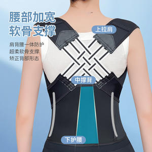 เข็มขัดพยุงหลังปรับระดับได้ JZD02 สำหรับผู้ใหญ่ สีดำ อุปกรณ์พยุงเอว - Product Image 3