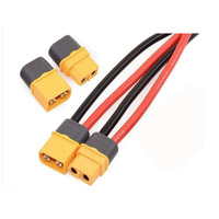 Câble d'extension Circle Interconnect XT30 XT60 XT90 Mâle-Femelle, Câble Connecteur de Batterie Lipo RC à Courant Élevé