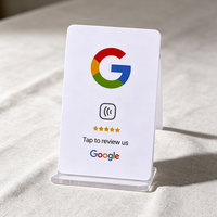 Carte NFC CR80 personnalisée pour avis Google, en plastique, programmable, contrôle d'accès URL, RFID 13,56 MHz, carte de retour d'expérience client