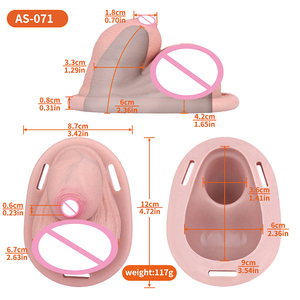 AS-071Silicone Tay Áo Chèn Nam Mô Phỏng Dương Vật Giới Tính Bằng Chứng 2 Mặc Phong Cách Đồ Chơi Tình Dục Cho Các Giới Tính-Không Phù hợp Dân Số - Product Image 6