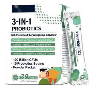 Prebiotics를 가진 높은 힘 Probiotics 분말 소화 효소 창자를 위한 Probiotic 보충교재-건강 면역 지원