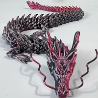 Figurines de dragon chinois imprimées en 3D géantes de 35,4 pouces (90 cm), articulations mobiles, décoration fantastique, sculpture de bureau flexible